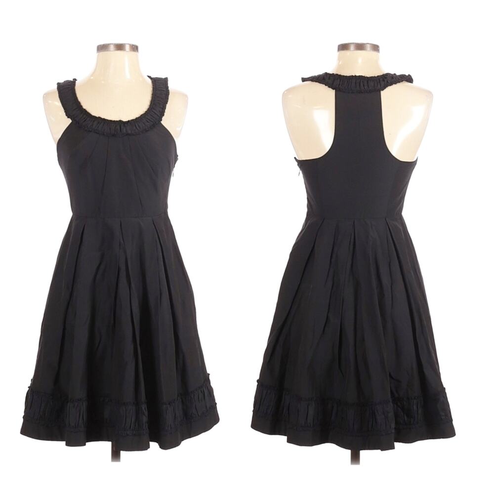 Quillaree Anthropologie Black Silk Special Occasion Dress Size 0 Party Holidays